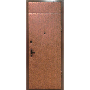 Входная дверь отделка экокожа с фрамугой