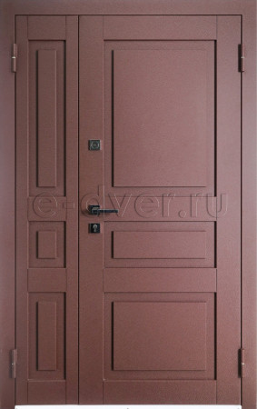 Дверь полуторная с антивандальным покрытием для частного дома