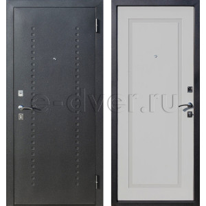 Стальная дверь антивандальная с МДФ/цвет мокрый асфальт и серый