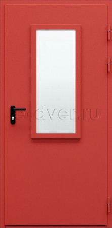 Одностворчатая противопожарная дверь ei-60 красный