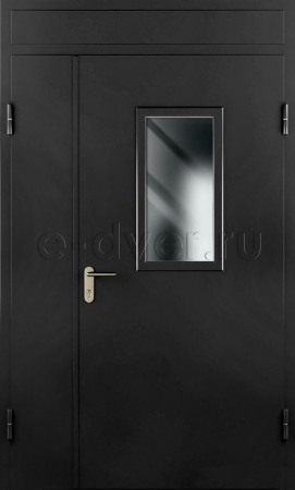 Полуторная дверь с двумя створками/в тамбурную/в подъезд