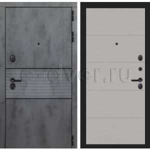 Входная дверь с тремя контурами уплотнения/цвет пепельно-серый