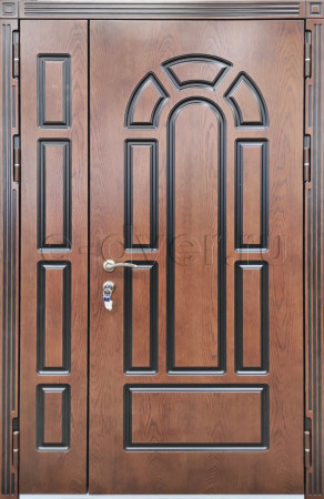 Дверь полуторная отделка из МДФ