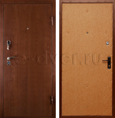 Входная дверь с отделкой из ламинат и винилискожи