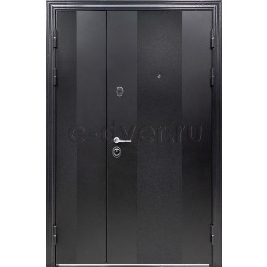 Полуторная дверь с тремя контурами уплотнения/цвет черный оникс