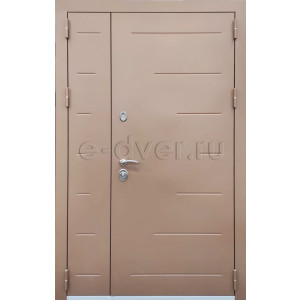 Порошковая полуторная дверь/цвет светло-коричневый