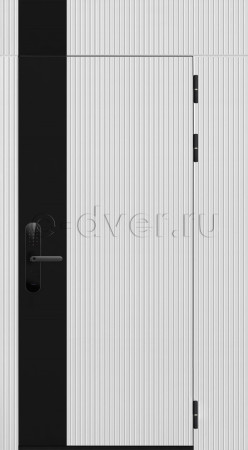 Входная дверь в современном стиле белый