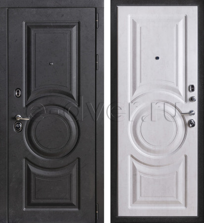 Термо дверь отделка МДФ с шумоизоляцией/цвет серый и белый