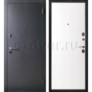 Металлическая дверь Е1022 Букле черный Беленый дуб