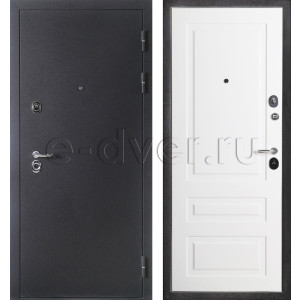 Дверь классическая порошок и МДФ/цвет серый и белый